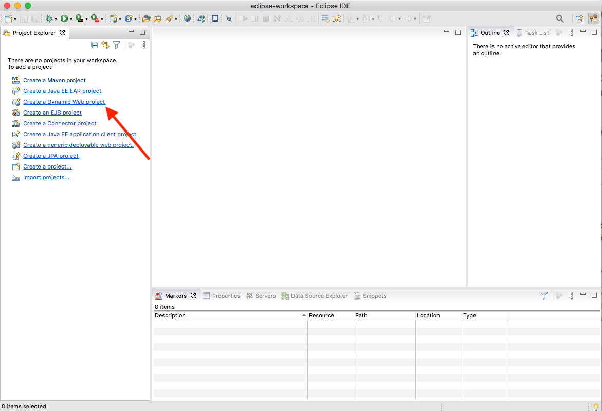 dynamic web project step 2